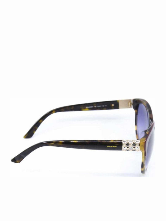 Swarovski Women's Sunglasses with Burgundy Plastic Frame SW89F 72F