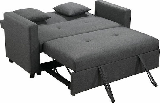 Imola Two-Seater Sofa Bed Dark Grey 154x100x93 cm