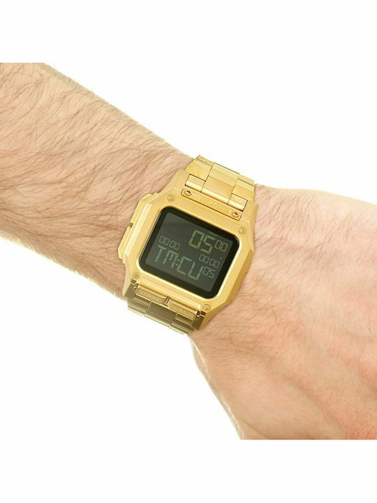 Nixon Regulus SS Дигитален Мъжки Часовник 46мм На Батарея с Златен Метален Гривна
