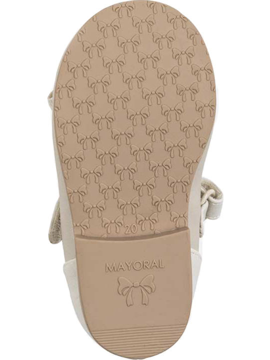 Kids Ballerinas with Hoop & Loop Closure Silver