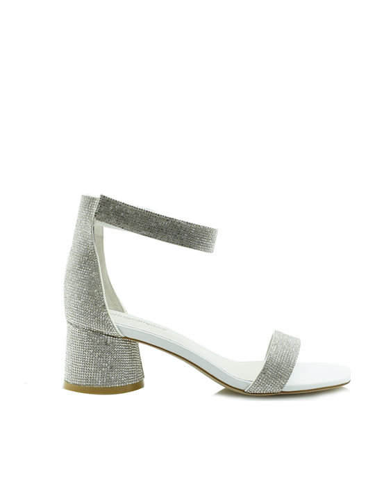Jeffrey Campbell Issa Πέδιλα με Στρας Λευκά