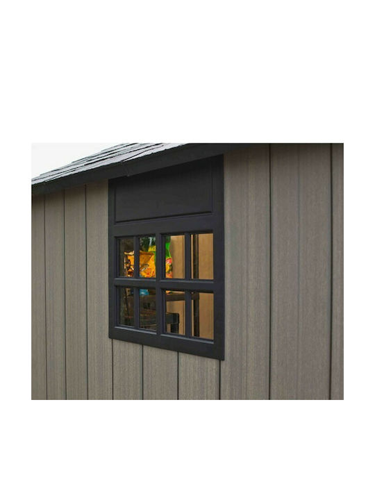 Kunststoff Gartenhäuser Oakland Grau mit Isolierung M2.29xP3.5xH2.42m