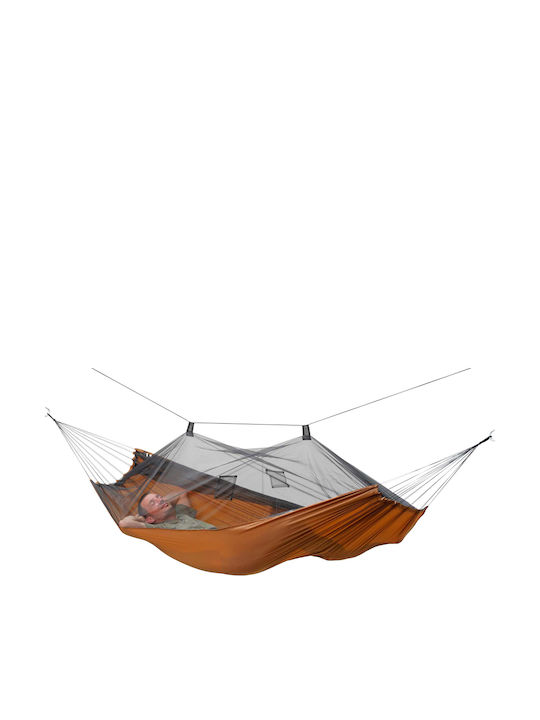 Amazonas Moskito Traveller Pro Αιώρα Αλεξίπτωτο Υφασμάτινη Πορτοκαλί 220x140x140εκ.