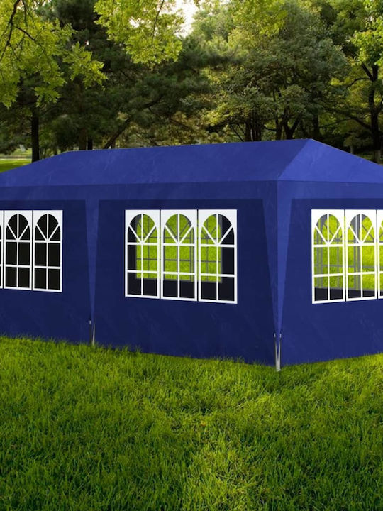 vidaXL Gazebo Grădină Albastru x6m