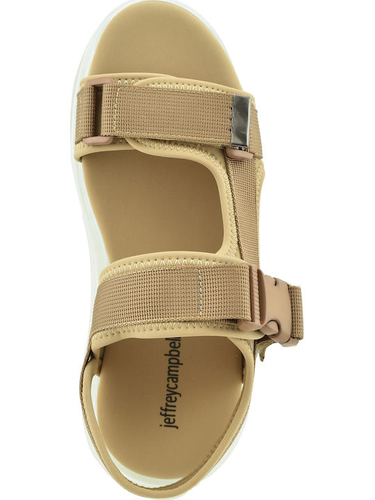 Elizondo Women's Flat Sandals Sporty in Beige Color