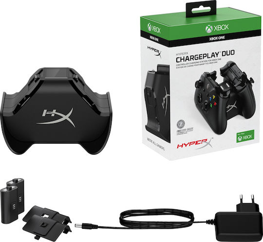 HyperX ChargePlay Duo Βάση Φόρτισης για 2 χειριστήρια XBOX One Μαύρη HX-CPDUX-C