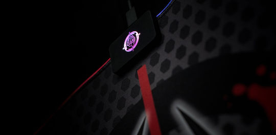Zeroground Shinto Extreme v2 Gaming Mouse Pad Medium 350mm with RGB Lighting Black MP-1900G