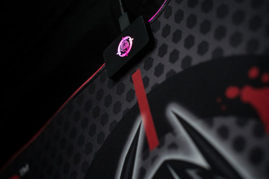 Zeroground Shinto Extreme v2 Gaming Mouse Pad Medium 350mm with RGB Lighting Black MP-1900G
