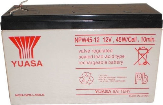 Yuasa NPW45-12 Baterie UPS cu Capacitate 9Ah și Tensiune 12V 1buc