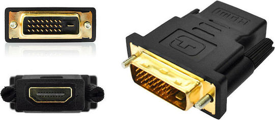 Μετατροπέας DVI-D male σε HDMI female 1τμχ