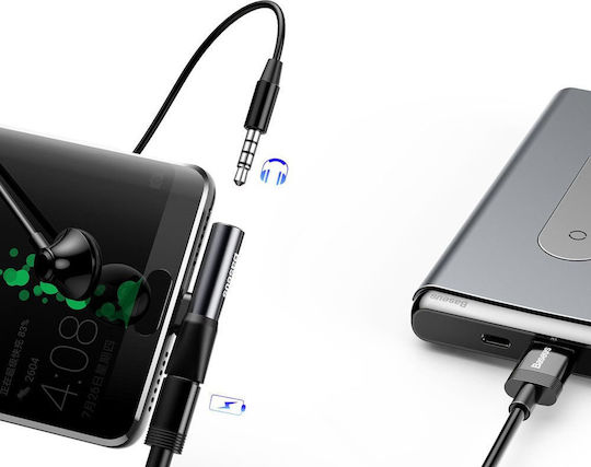 Baseus L41 Μετατροπέας USB-C male σε 3.5mm / USB-C female 1τμχ