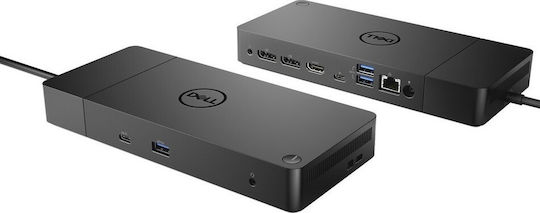 Dell WD19 130W USB-C Docking Station με HDMI/DisplayPort 4K PD Ethernet και συνδεση 3 Οθονών Μαύρο