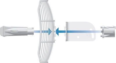 Ubiquiti AG-HP-5G23 Extern Wi-Fi-Antenne WiFi Parabolantenne 23dBi mit Ethernet-Anschluss