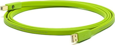 Oyaide 1m USB 2.0 Cable A-Male to B-Male Green