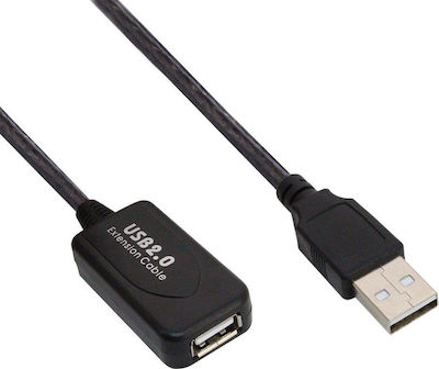 Powertech 15m USB 2.0 Cable A-Male to A-Female (CAB-U054)