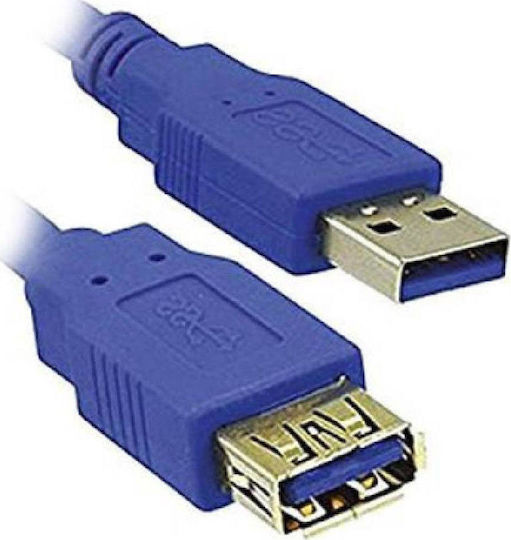 MediaRange 3m USB 3.0 Cable A-Male to A-Female Blue (MRCS145)