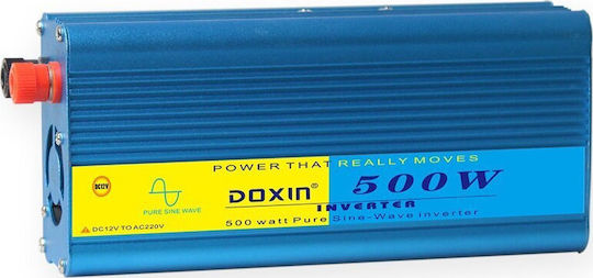 Doxin SQ-FB500 Καθαρού Ημιτόνου Inverter Ισχύος 500W με Τάση Εισόδου 12V (Μονοφασικό)