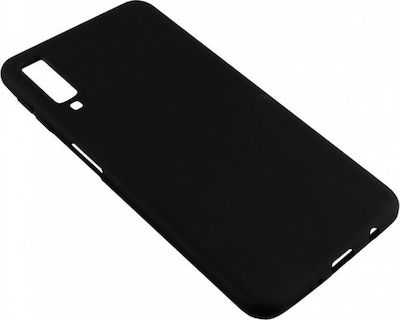 Forcell Silicone Back Cover Black (Galaxy A7 2018)