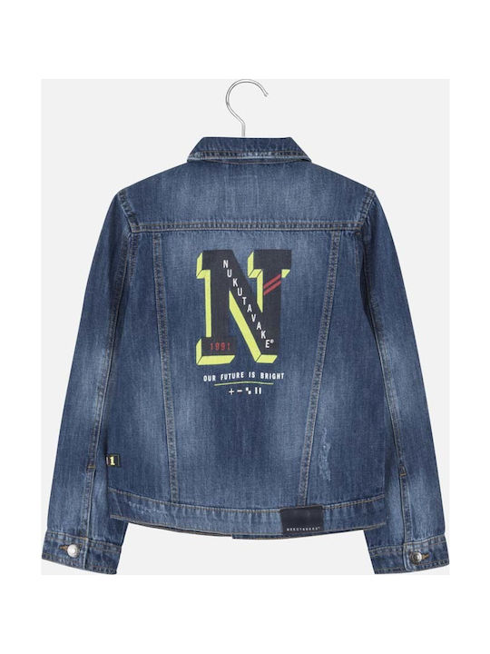 Mayoral Kids Denim Jacket short Blue