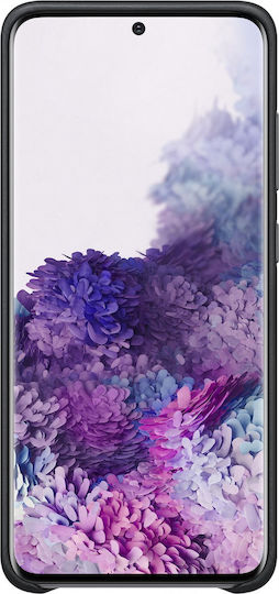 Samsung Leather Cover Back Cover Piele artificială Negru (Galaxy S20)
