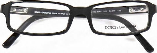 Dolce & Gabbana Κοκκάλινος Σκελετός Γυαλιών Μαύρος DG3060 501