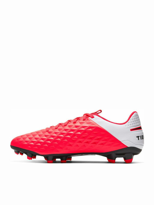 Nike Tiempo Legend 8 Academy FG MG Football Shoes with Cleats FG/MG Red