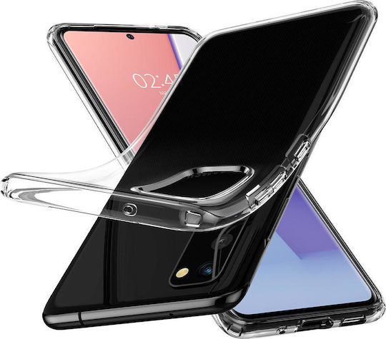 Spigen Liquid Crystal Umschlag Rückseite Silikon Transparent (Galaxy S20)
