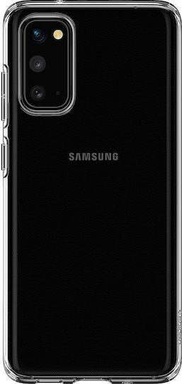 Spigen Liquid Crystal Umschlag Rückseite Silikon Transparent (Galaxy S20)