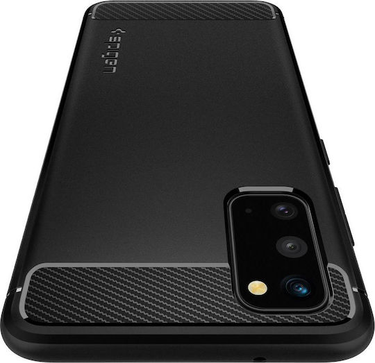 Spigen Rugged Armor Back Cover Σιλικόνης 2mm Μαύρο (Galaxy S20)