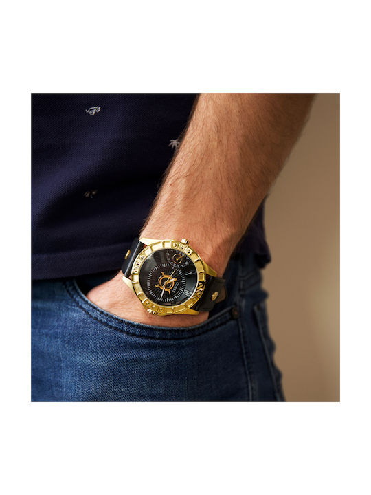 Guess Ρολόι Μπαταρίας με Δερμάτινο Λουράκι Guess Ρολόι Μπαταρίας με Δερμάτινο Λουράκι