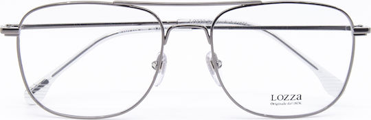 Lozza Metal Eyeglass Frame Silver VL2327 0568