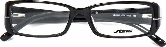 Sting Damen Acetat Brillengestell Schwarz 6347 0700
