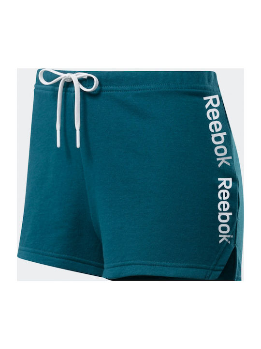 TE Linear Logo Women's Sporty Shorts Turquoise