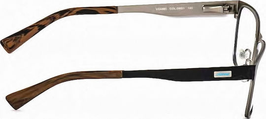 Sting Metal Eyeglass Frame Black 4885 0W01