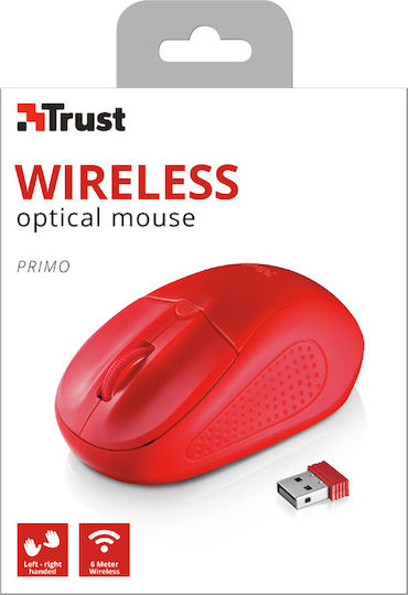 Trust Primo Wireless Безжичен Мишка Червен
