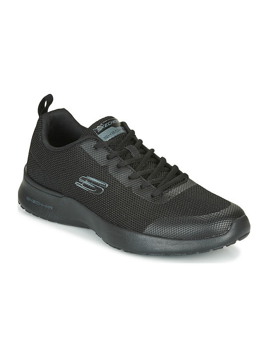 Skech Air Dynamight Herren Sportschuhe Laufen Schwarz