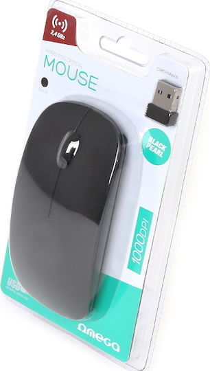 Omega 414 Wireless Ασύρματο Ποντίκι Μαύρο