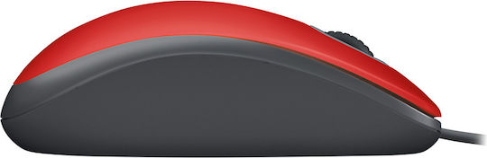 Logitech M110 Silent С кабел Мишка Червен