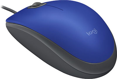 Logitech M110 Silent Ενσύρματο Ποντίκι Μπλε