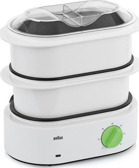 Braun Tribute Collection Food Steamer with 2 Steaming Decks 6.2lt