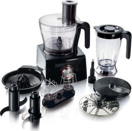 Philips Avance Collection Multifunctional Food Processor 1300W with Pot 3.4lt and Jug Blender Black