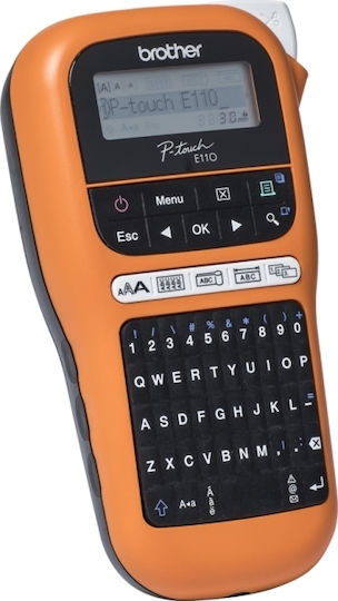 Brother Elektronischer Tragbarer Etikettendrucker in Orange Farbe
