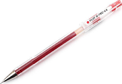 Pilot G-Tec-C4 Pen Gel 0.4mm with Red Ink