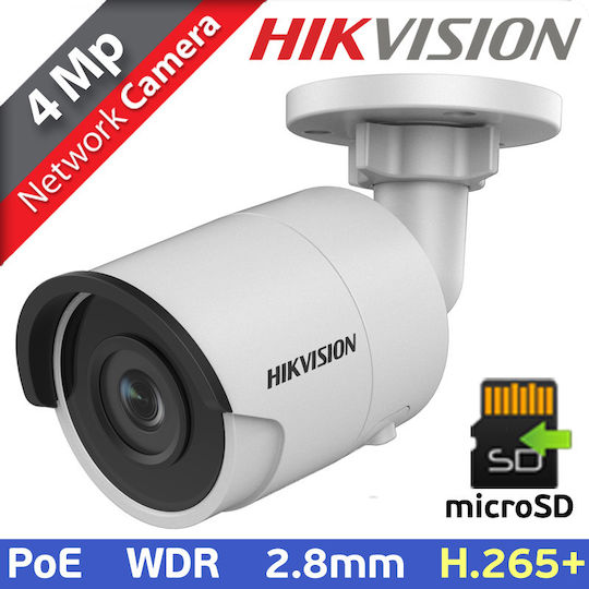 Hikvision DS-2CD2043G0-I IP Cameră de Supraveghere Full HD+ 4MP Rezistentă la apă cu Lentilă 2.8mm