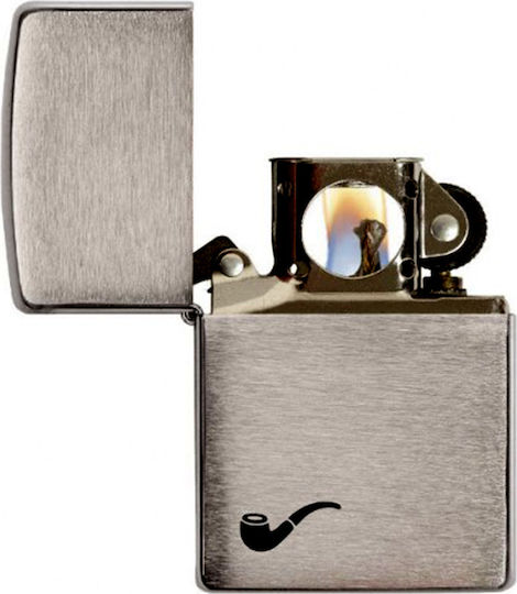 Zippo Brichetă Flacără Rezistent la vânt Pipe Brushed