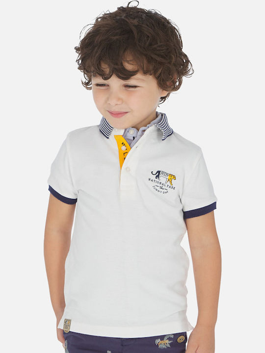 Mayoral Kids Polo Short Sleeve White