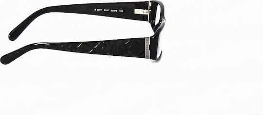 Burberry Plastic Eyeglass Frame Black 2007 3001