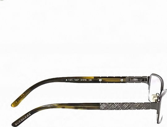 Burberry Metal Eyeglass Frame Silver 1141 1057