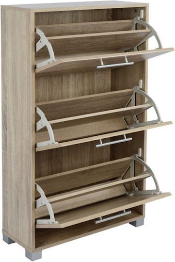 Davina Wooden Shoe Organizer with 3 Shelves Sonama 62x24x110cm