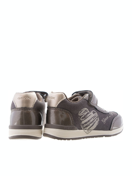 Rishon Παιδικά Sneakers Ανατομικά με Σκρατς Ασημί